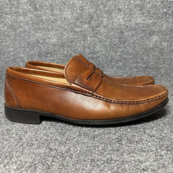Magnanni Leather Penny Loafers Men’s Size 7 Brown Slip On XL ExtraLight Shoes main image 4